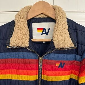 Aviator Nation 5 Stripe Light Jacket - Navy